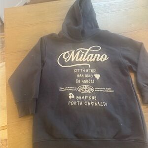 Zara Black Milano Hoodie dress